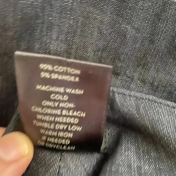 Ann Taylor Signature Line dark denim blue colored slacks sz 4P - Picture 4 of 5